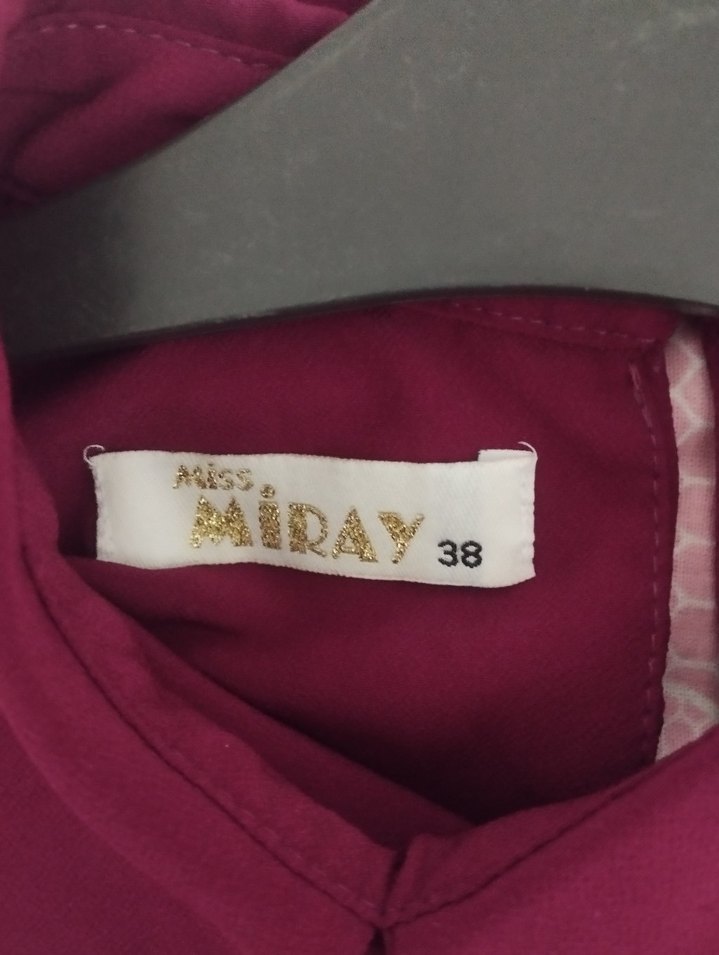 Mor Yakalı Fırfırlı Kadın Gömlek - Görsel 4