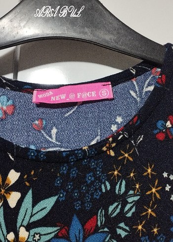 Çiçek Desenli Uzun Kollu Elbise - Görsel 3