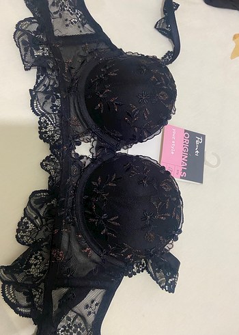 Siyah Baskılı Midi Goth Büstiyer - Görsel 4