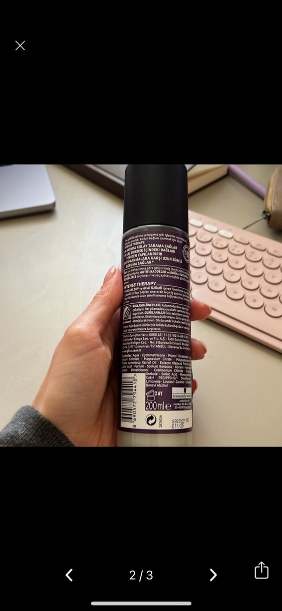 Gliss Sıvı Saç Kremi - Görsel 2