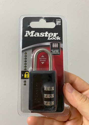 Sifreli Kilit Master Lock 3 Haneli Kombinasyon Kilit