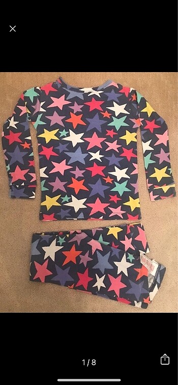 Gap Yıldız Desenli Pijama Takım 3-5 Yaş