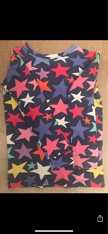 5 Yaş Beden çeşitli Renk Gap Yıldız Desenli Pijama Takım 3-5 Yaş