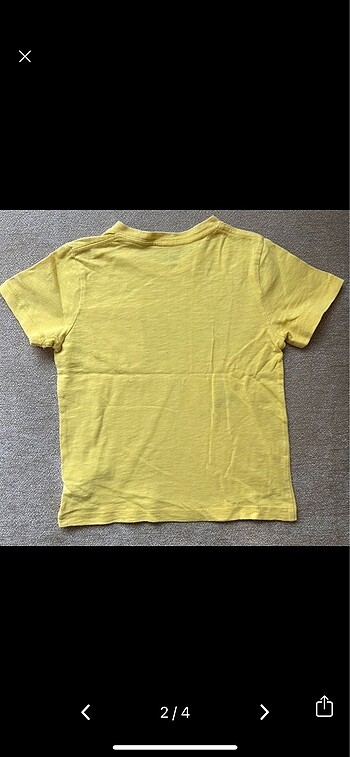Gap Gap Baby Sarı Dinozorlu Tshirt (4 Yaş)