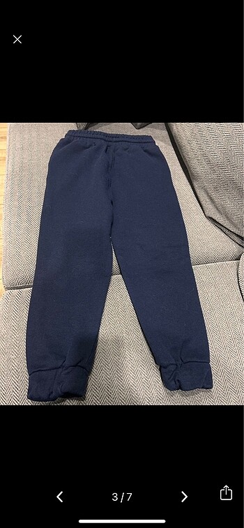 7 Yaş Beden Koton Pamuklu Jogger Pantolon 2 adet