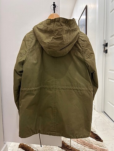 H&M 38 Beden Haki Parka - Görsel 2