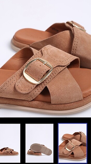 38 Beden Hush Puppies Taba Terlik (38 Numara)