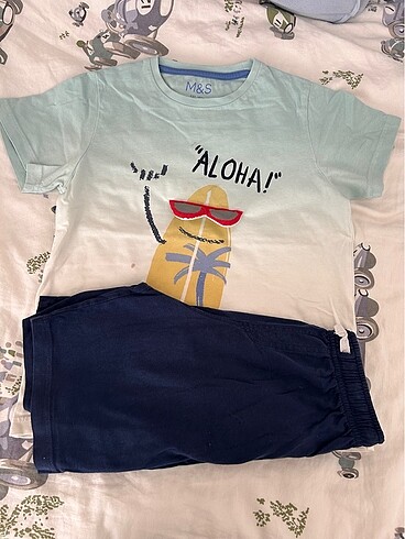 M&S Çocuk Pijama Set (6-7 Yaş)