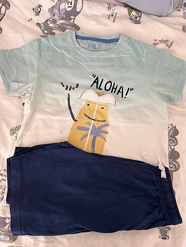 Marks & Spencer M&S Çocuk Pijama Set (6-7 Yaş)