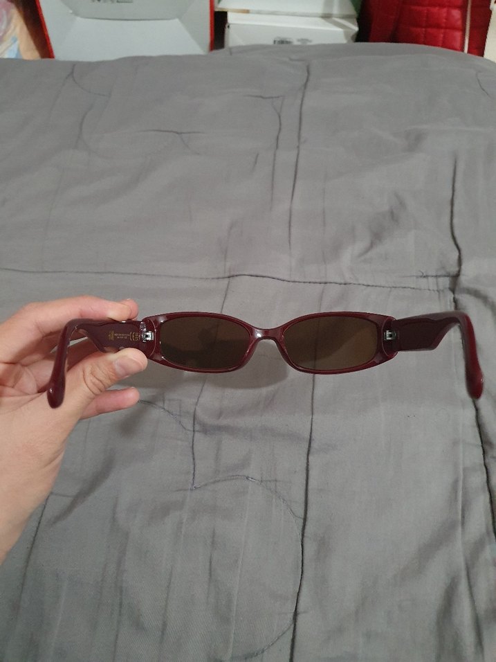 Bordo Transparan Kadın Gözlüğü - Görsel 3