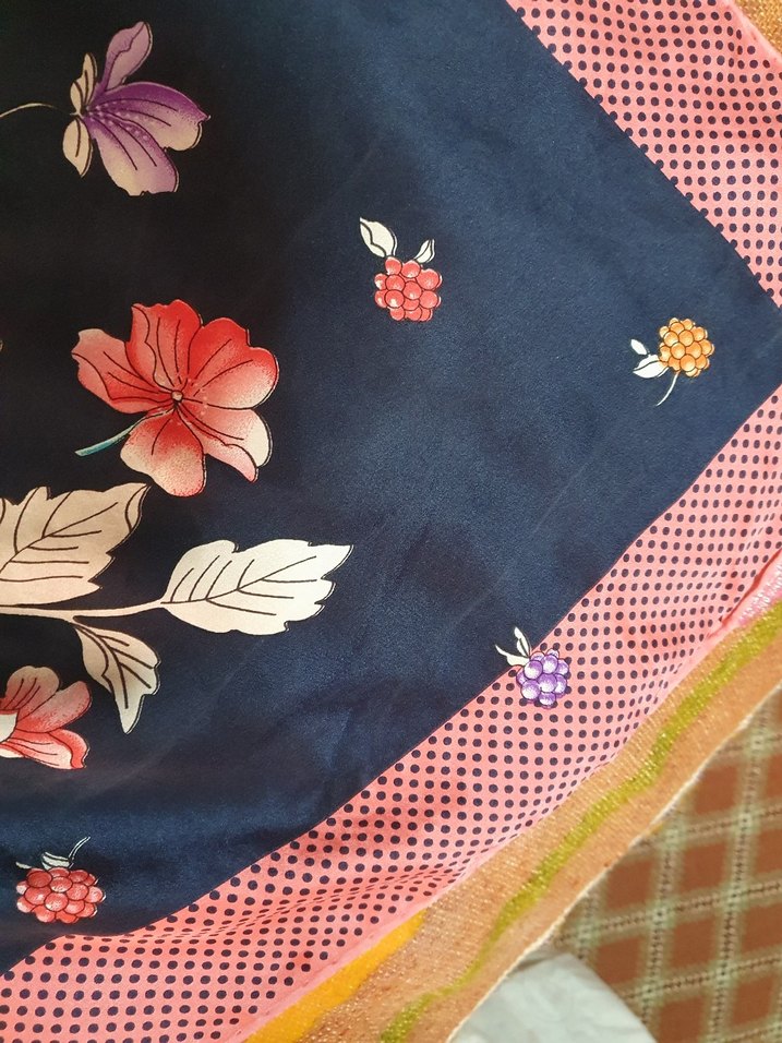 Çiçek Desenli Çok Renkli Bohem Kadın Fuları - Görsel 5