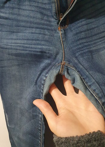 Kadın Lacivert Normal Boy Denim Jean - Görsel 4