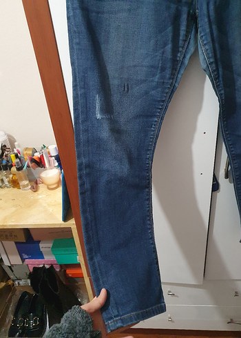 Kadın Lacivert Normal Boy Denim Jean - Görsel 3