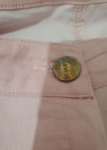 Pembe Kadın Kot Pantolon - Görsel 3