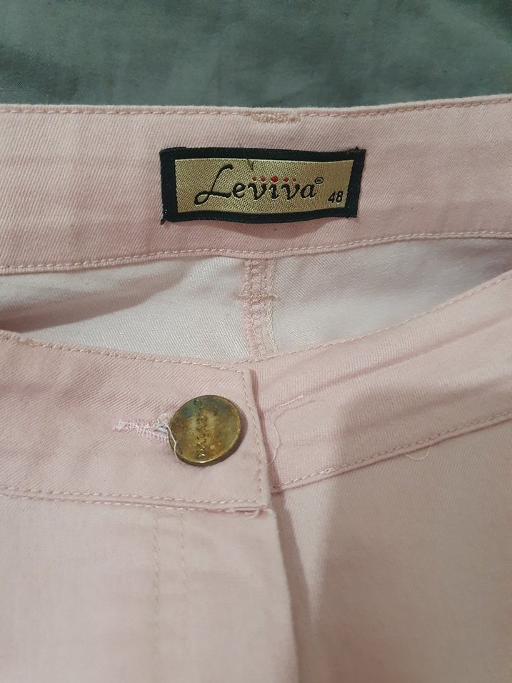 Pembe Kadın Kot Pantolon - Görsel 2