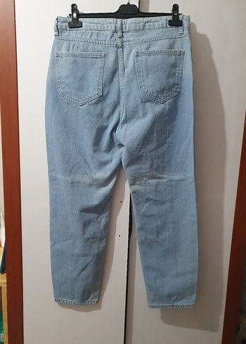 Kadın Mavi Pastel Batik Desenli Denim Pantolon - Görsel 2