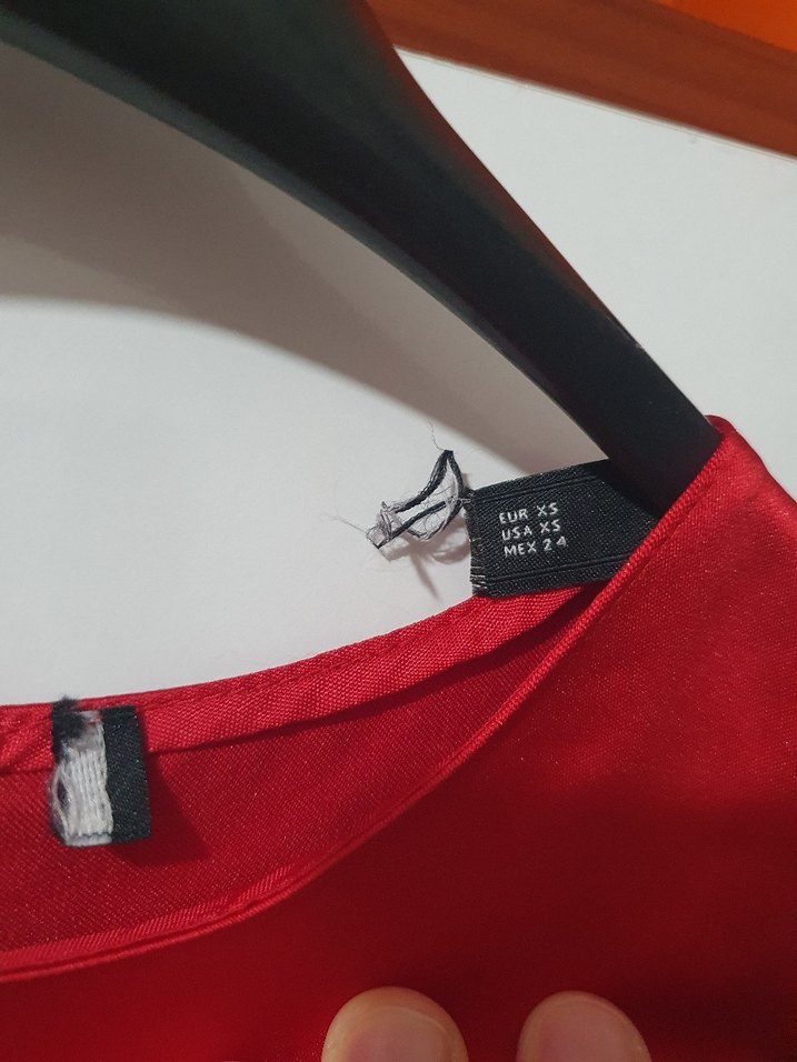 Drapeli Kırmızı Uzun Abiye Elbise - Görsel 3