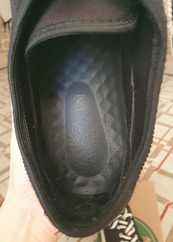 Siyah Şeritli Bağcıklı Kadın Sneakers - Görsel 5