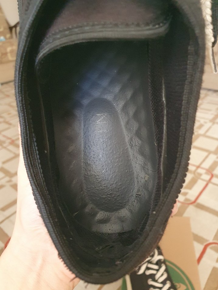 Siyah Şeritli Bağcıklı Kadın Sneakers - Görsel 5