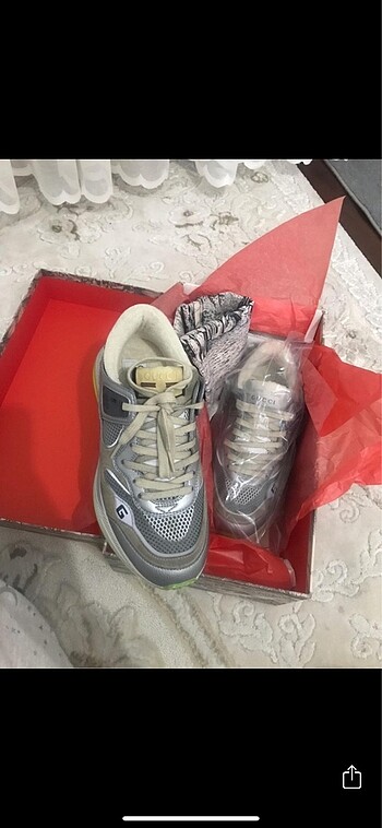 38,5 Beden gri Renk Gucci sneaker
