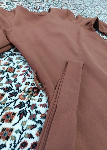 Bohem Tarzı kiremit rengi Uzun Elbise - Görsel 6