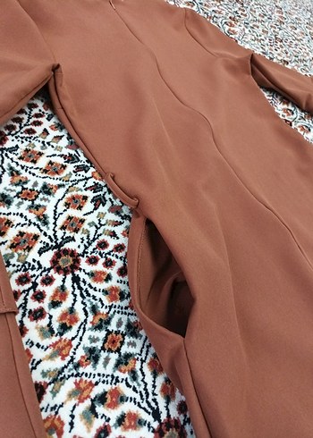 Bohem Tarzı kiremit rengi Uzun Elbise - Görsel 8