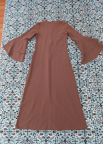 Bohem Tarzı kiremit rengi Uzun Elbise - Görsel 11