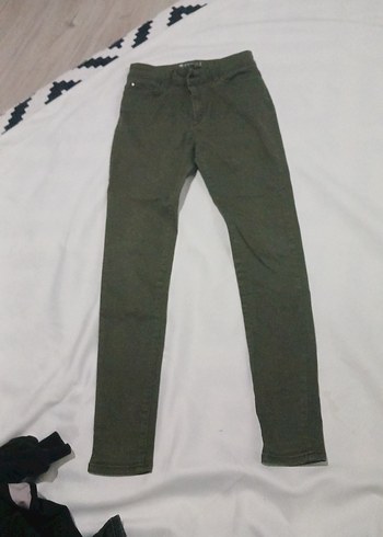 yeşil Dar Kesim kiz Pantolon - Görsel 2