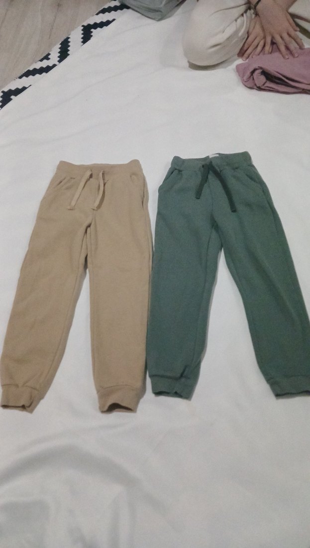 Bej Çocuk Rahat Kesim Eşofman Altı - Görsel 3