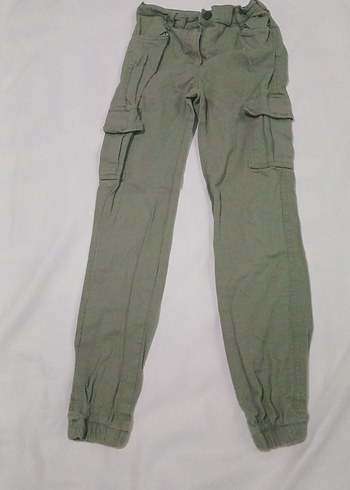 kız Çocuk Kemerli Loose Fit Kot Pantolon - Görsel 2