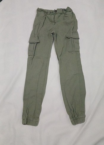 kız Çocuk Kemerli Loose Fit Kot Pantolon - Görsel 3