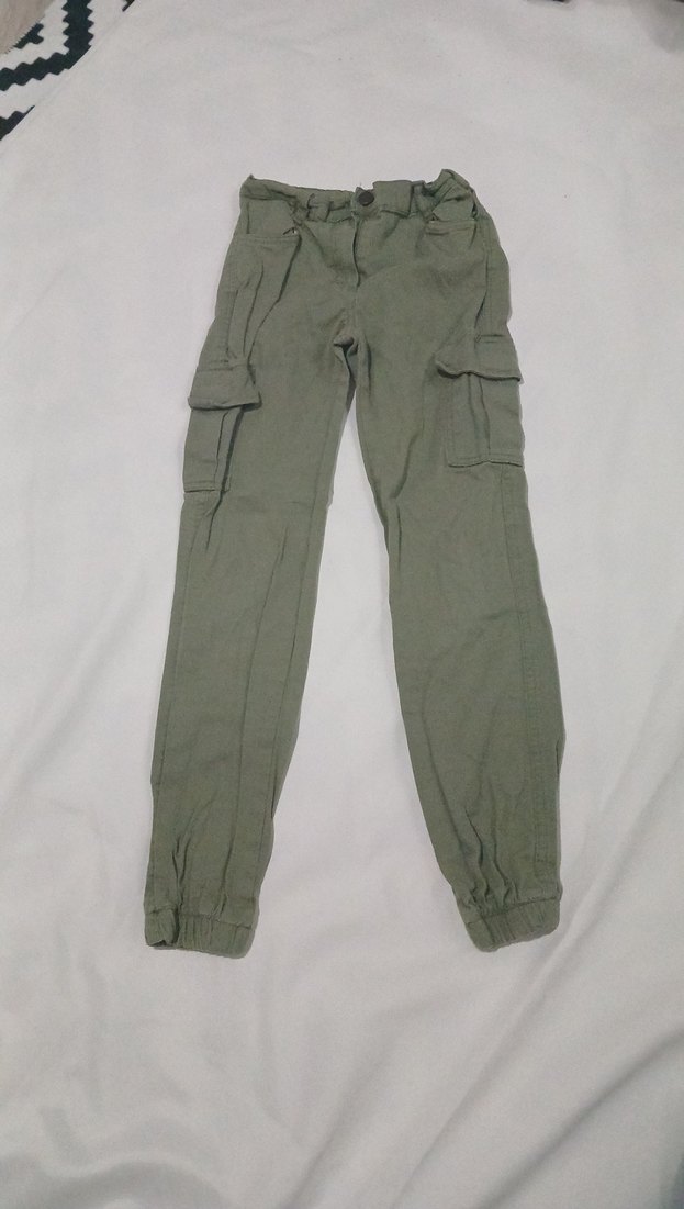 kız Çocuk Kemerli Loose Fit Kot Pantolon - Görsel 3