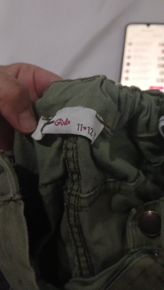 kız Çocuk Kemerli Loose Fit Kot Pantolon - Görsel 4