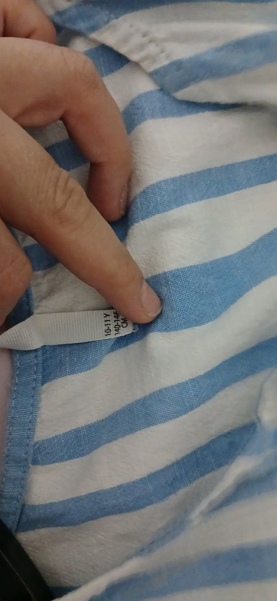 mavi çizgili tulum - Görsel 2