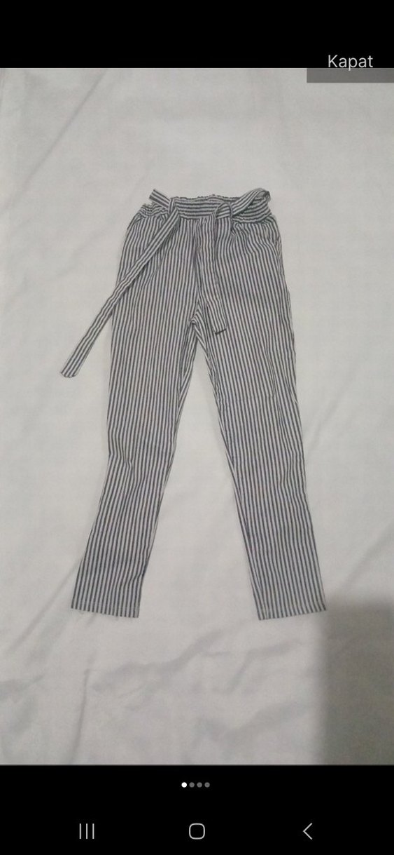 mavi çizgili tulum - Görsel 3