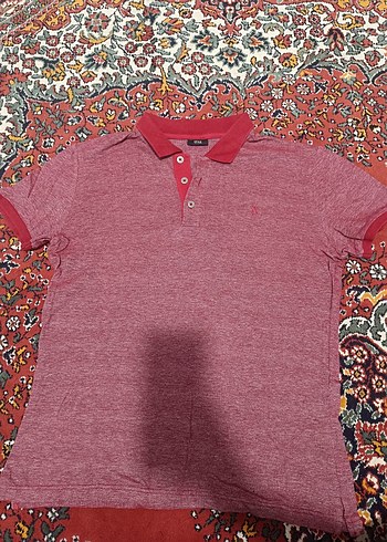 Kırmızı Polo Yaka Erkek Tişört
