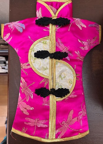 Çin İpeği Kimono Şişe Kılıfı - Görsel 4