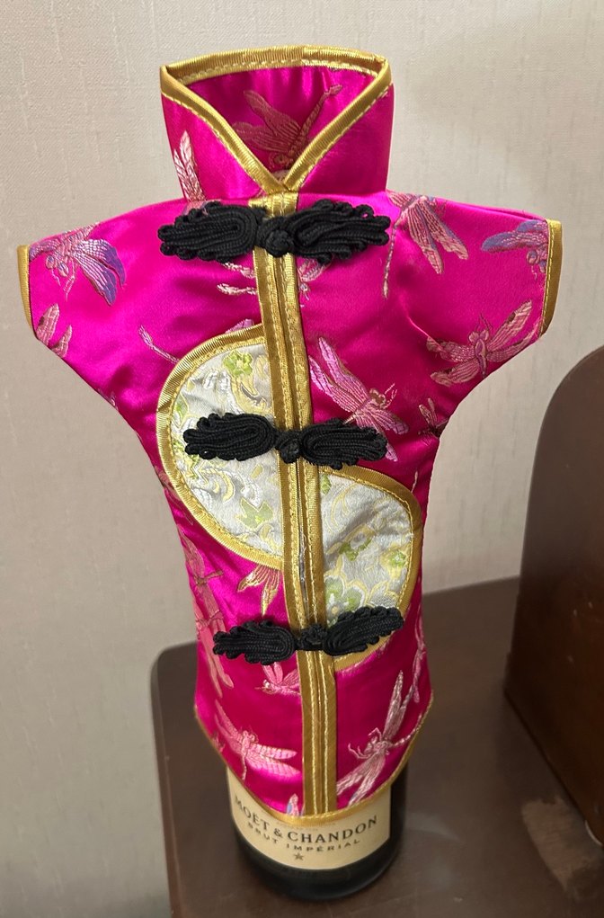 Çin İpeği Kimono Şişe Kılıfı - Görsel 3