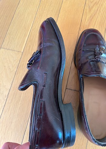 Bordo Hakiki Deri 1957 Klasik Erkek Loafer - Görsel 4