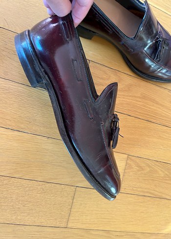 Bordo Hakiki Deri 1957 Klasik Erkek Loafer - Görsel 5