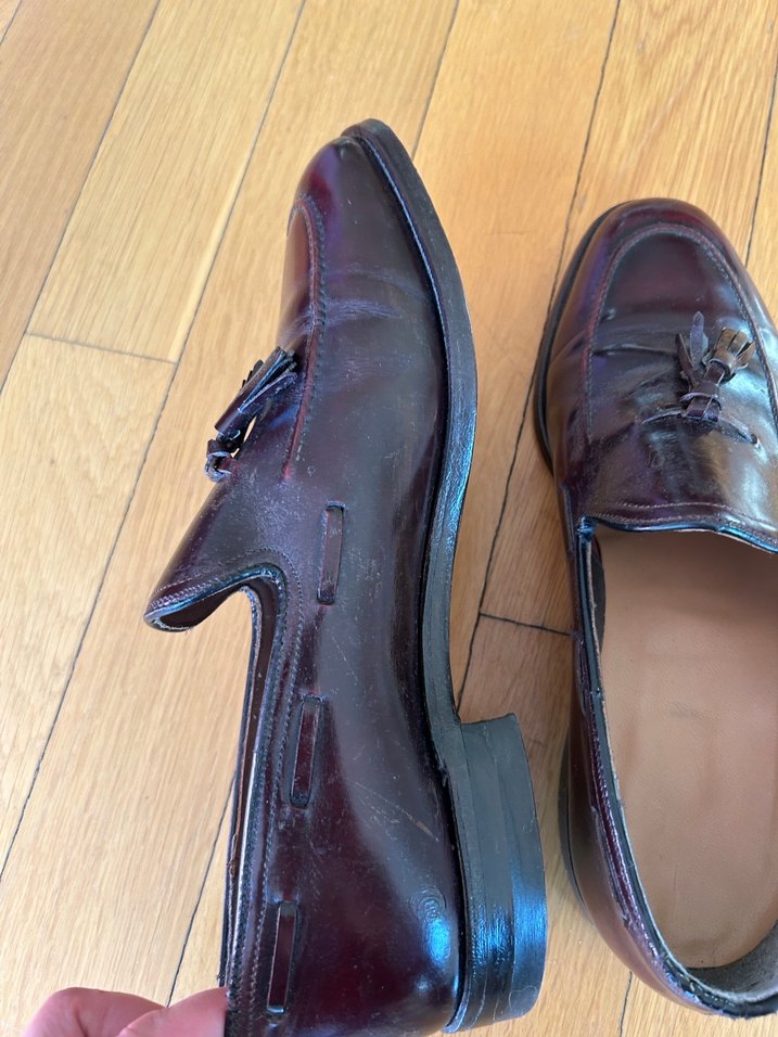Bordo Hakiki Deri 1957 Klasik Erkek Loafer - Görsel 4