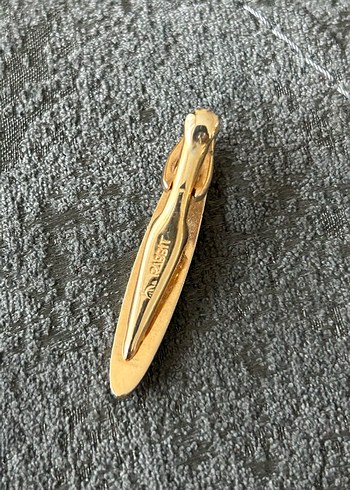 Rabbit Marka Vintage Altın Renkli Kravat İğnesi - Görsel 3