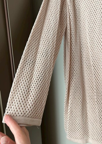 Faik Sönmez İşlemeli File Hırka - Görsel 4