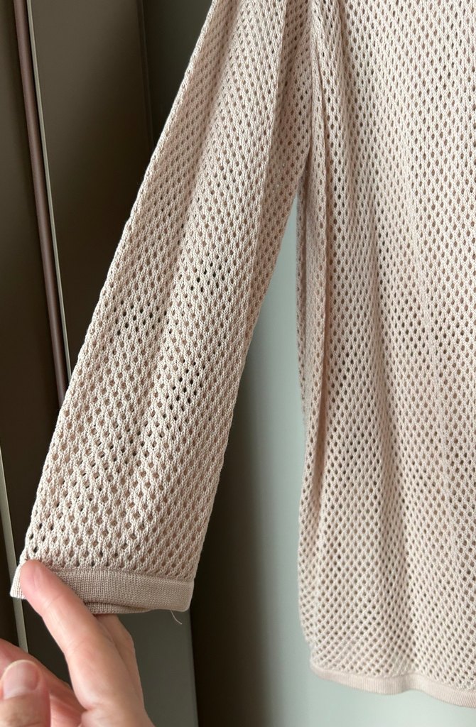 Faik Sönmez İşlemeli File Hırka - Görsel 4