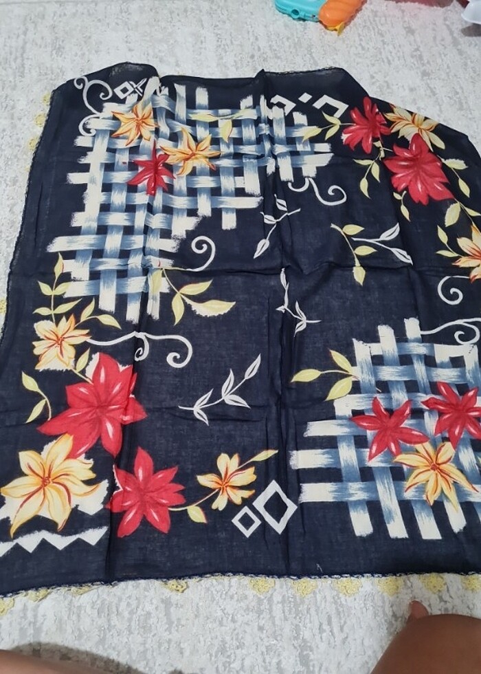 Yazma eşarp tülbent  - Görsel 2