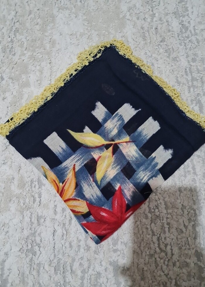 Yazma eşarp tülbent  - Görsel 3