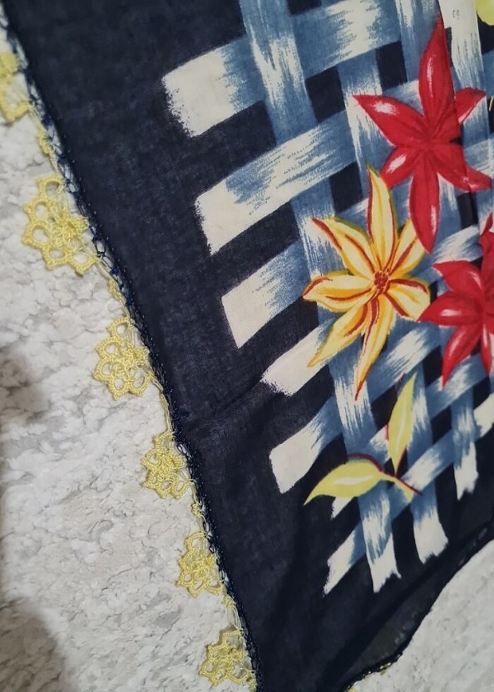 Yazma eşarp tülbent  - Görsel 4