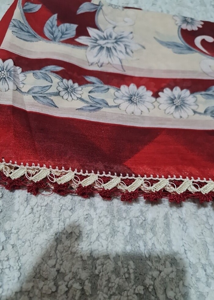 Yazma eşarp tülbent  - Görsel 3