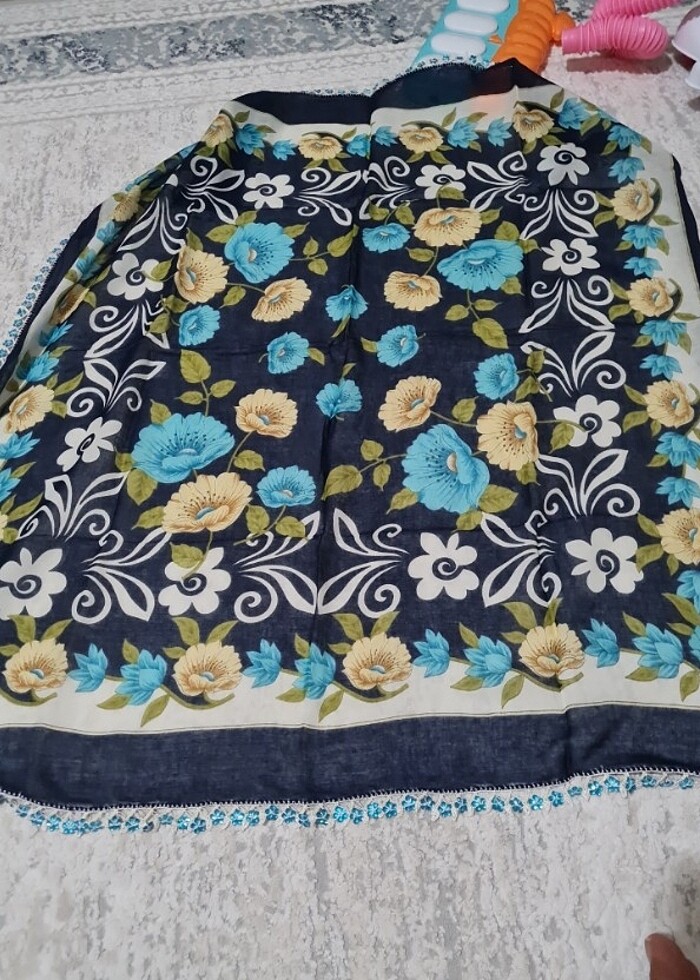 Yazma eşarp tülbent  - Görsel 2