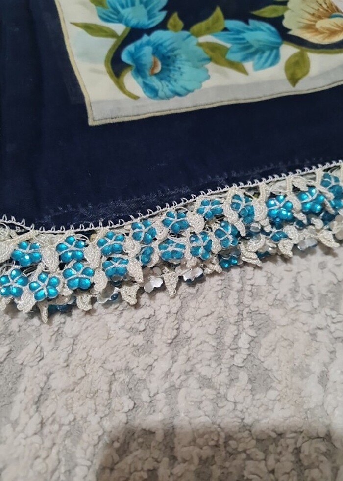 Yazma eşarp tülbent  - Görsel 3